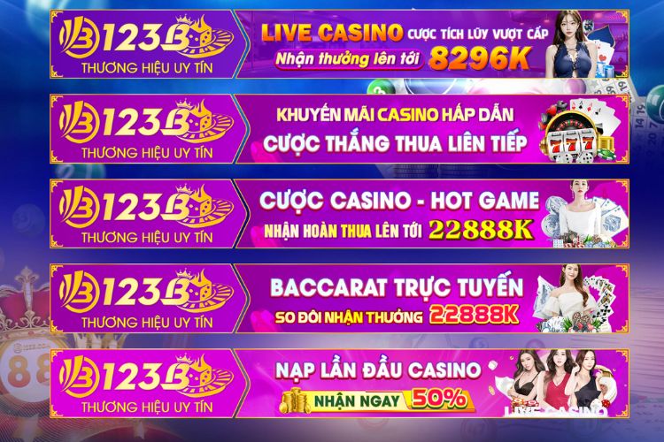 Ưu đãi casino - hot game tại cổng game 123B