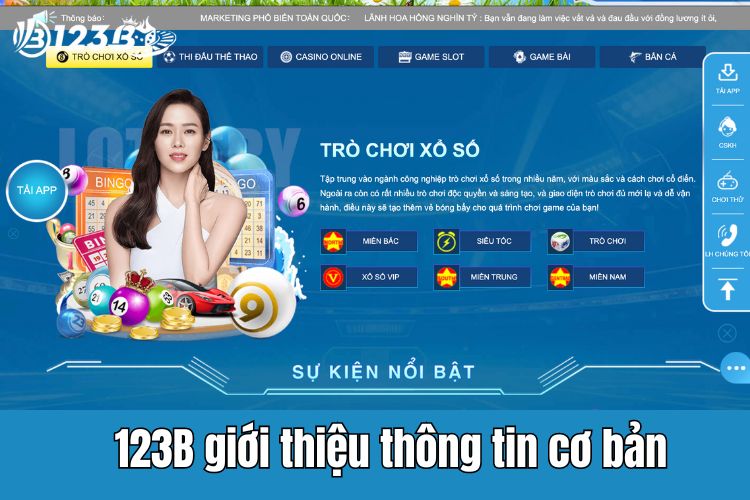 123B giới thiệu về các thông tin cơ bản về nhà cái